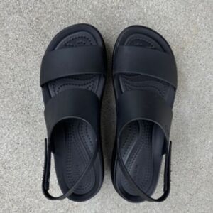 Crocs Brooklyn Low Wedge Black Size 5